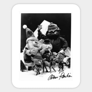 Official Rankin/Bass Productions Rudolph cast shot Sticker